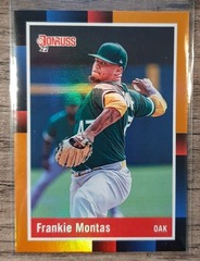2022 Panini Donruss Frankie Montas #244 Holo Orange 1988 Retro
